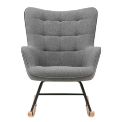 Online Wohnen Stoff Schaukelstuhl im Skandi Design - Monique