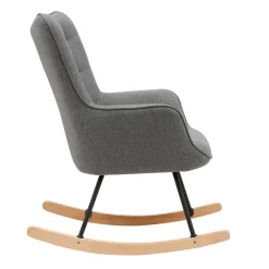 Online Wohnen Stoff Schaukelstuhl im Skandi Design - Monique