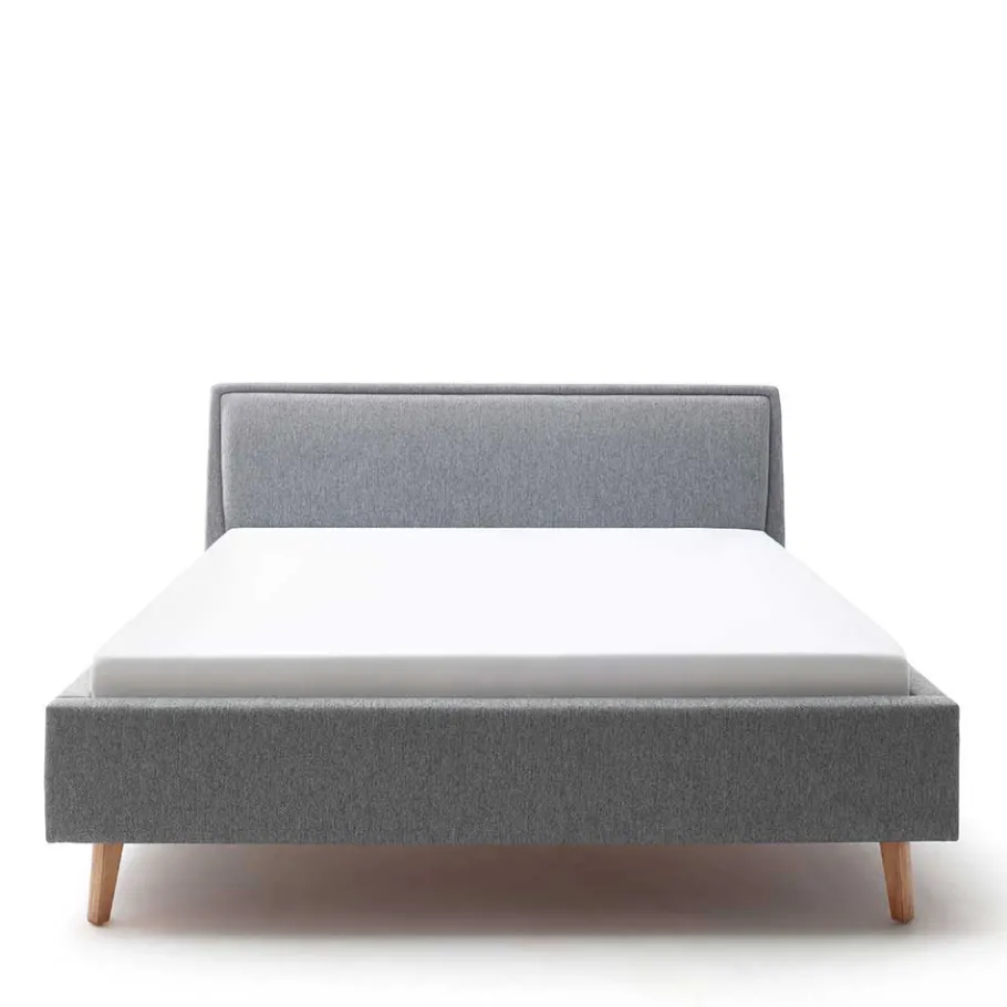 Discount Wohnen Stoffbett im Skandinavischen Stil in Grau - Cepter