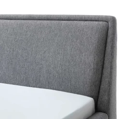 Discount Wohnen Stoffbett im Skandinavischen Stil in Grau - Cepter