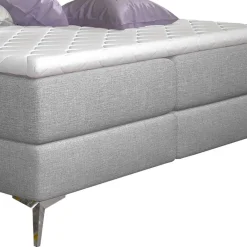 Discount Wohnen Stoffbett mit Stauraum in Grau - Rentascia