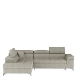 Sale Wohnen Stoffcouch mit Bettfunktion in Taupe - Moglesia