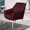 New Wohnen Stoffsessel in Bordeaux Rot - Holdin