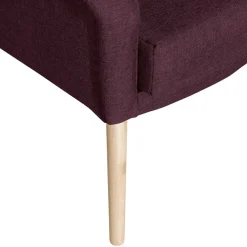 New Wohnen Stoffsessel in Bordeaux Rot - Holdin