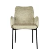 Outlet Wohnen Struktursamt Polsterstuhl in Beige - Celona (2er Set)