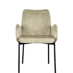 Outlet Wohnen Struktursamt Polsterstuhl in Beige - Celona (2er Set)