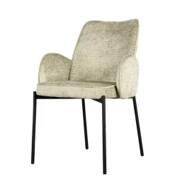 Outlet Wohnen Struktursamt Polsterstuhl in Beige - Celona (2er Set)