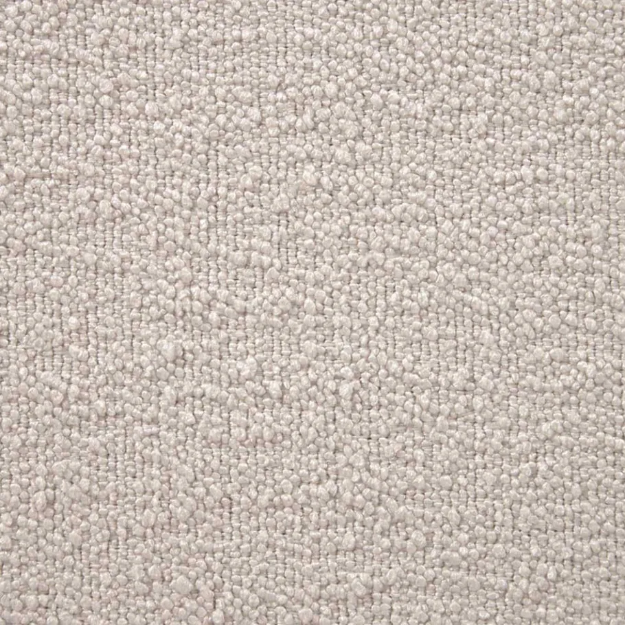 Sale Wohnen Strukturstoff Ecksofa in Creme & Buche - Adejano