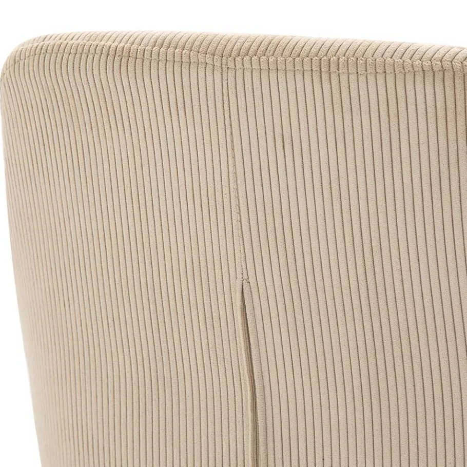 Outlet Wohnen Stuhl mit Cordbezug in Beige - Sensibil (2er Set)