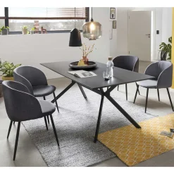 Sale Wohnen Stylische Tischgruppe fürs Esszimmer - Contrada (fünfteilig)