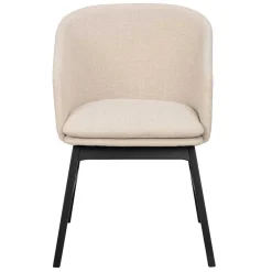 Outlet Wohnen Stylischer Armlehnenstuhl in Beige - Cacamp (2er Set)