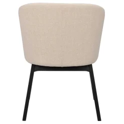 Outlet Wohnen Stylischer Armlehnenstuhl in Beige - Cacamp (2er Set)