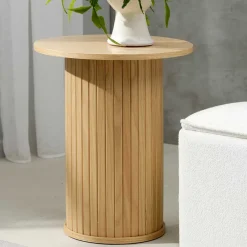 Wohnen Säulentisch Beistelltisch in rundem Design - Teorina