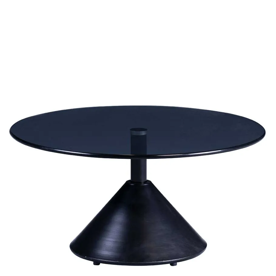 New Wohnen Säulentisch Couchtisch mit runder Tischplatte - Guantama