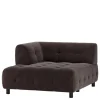 New Wohnen System-Couch - Ecke links in Graubraun - Shinin