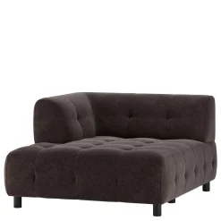 New Wohnen System-Couch - Ecke links in Graubraun - Shinin