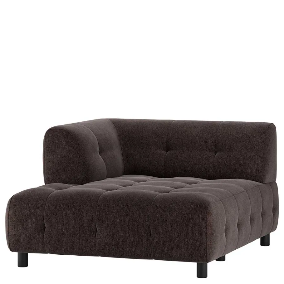 New Wohnen System-Couch - Ecke links in Graubraun - Shinin