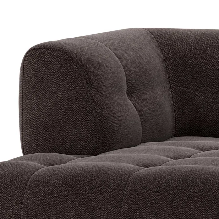 New Wohnen System-Couch - Ecke links in Graubraun - Shinin