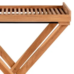 Clearance Wohnen Tablett Tisch aus Teak Massivholz - Muldivian