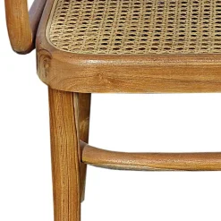 Sale Wohnen Teak Armlehnenstuhl mit Wiener Geflecht - Crasidio