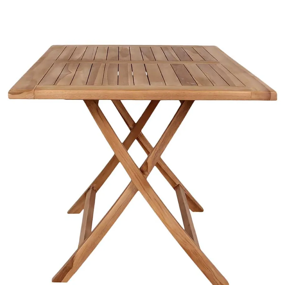 Clearance Wohnen Teakholz Garten Klapptisch in 120x80 cm - Vienna