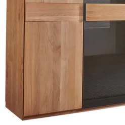 Discount Wohnen Teilmassiver Schrank mit sieben Türen - Hung