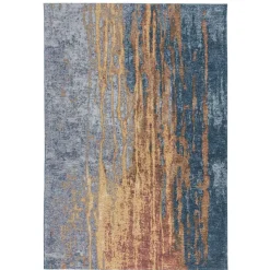 Best Wohnen Teppich abstrakt in Beige Blau gemustert - Wales