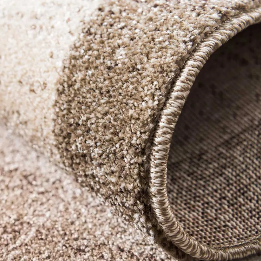 Online Wohnen Teppich in Beige Braun Kurzflor - Osiko