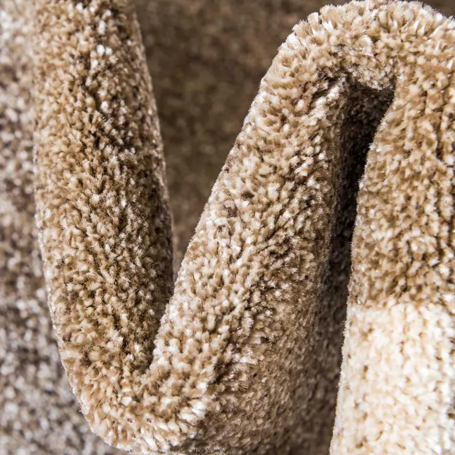 Online Wohnen Teppich in Beige Braun Kurzflor - Osiko
