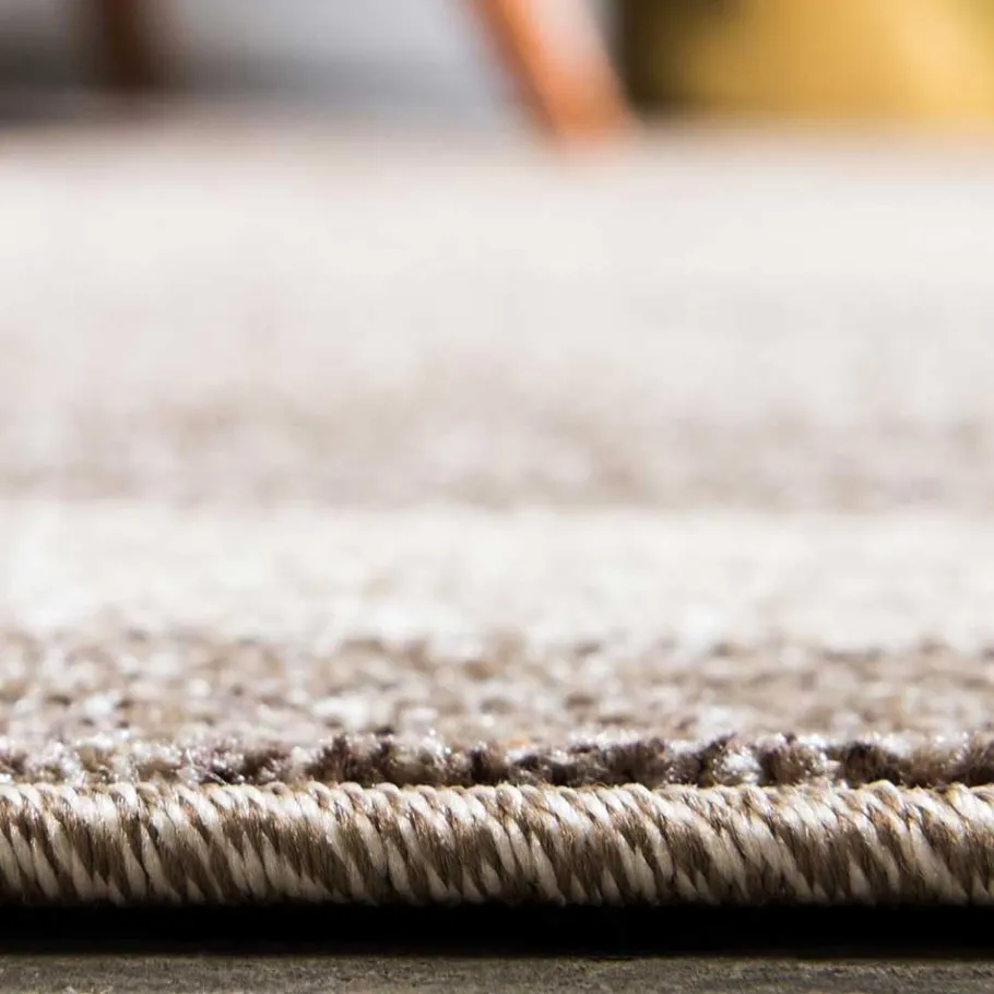 Online Wohnen Teppich in Beige Braun Kurzflor - Osiko
