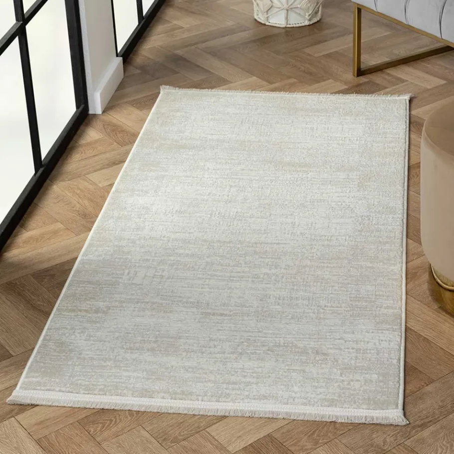 Sale Wohnen Teppich in Creme & Beige - dezent gemustert - Rondma