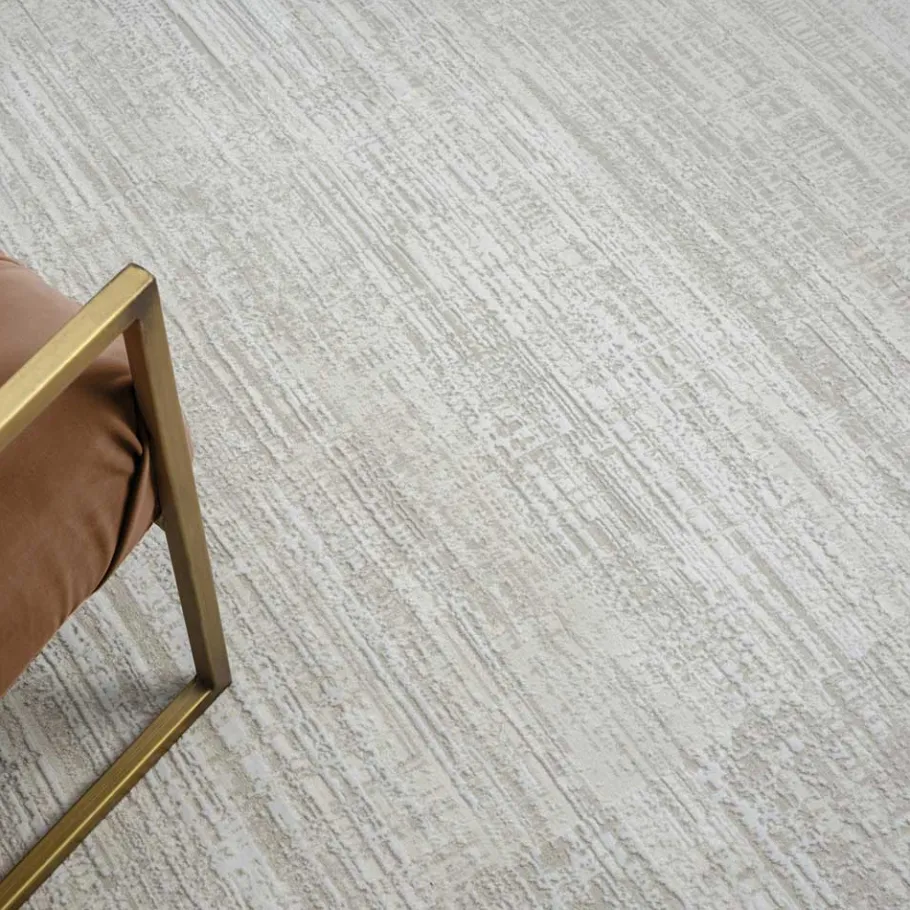 Sale Wohnen Teppich in Creme & Beige - dezent gemustert - Rondma