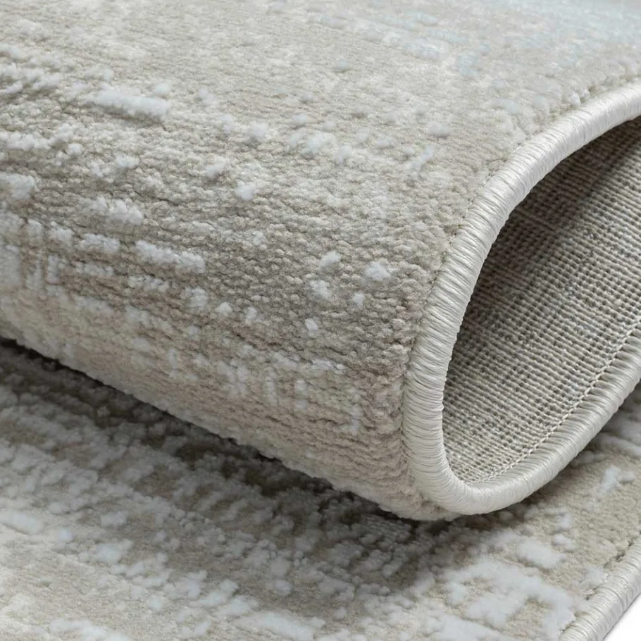 Sale Wohnen Teppich in Creme & Beige - dezent gemustert - Rondma