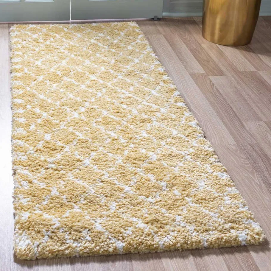 Sale Wohnen Teppich Läufer gemustert im Kacheldesign - Arelas