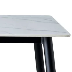 New Wohnen Tisch aus Sinterstein in weißer Marmor Optik - Prenza