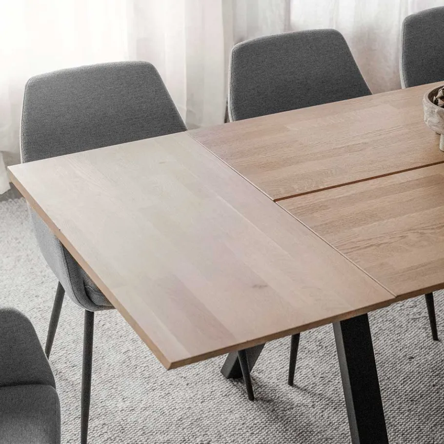 Best Wohnen Tisch in Eiche und Schwarz - Fadrina