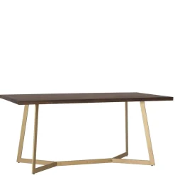 Discount Wohnen Tisch in Walnuss Braun Mangoholz - Feregato