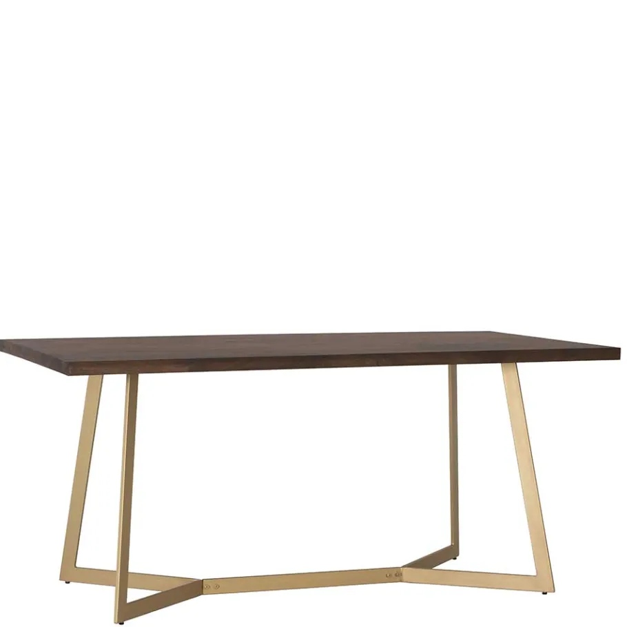 Discount Wohnen Tisch in Walnuss Braun Mangoholz - Feregato