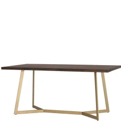 Discount Wohnen Tisch in Walnuss Braun Mangoholz - Feregato