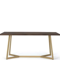 Discount Wohnen Tisch in Walnuss Braun Mangoholz - Feregato