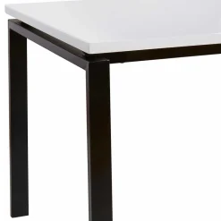 New Wohnen Tisch in Weiß Hochglanz & Schwarz - Casualy