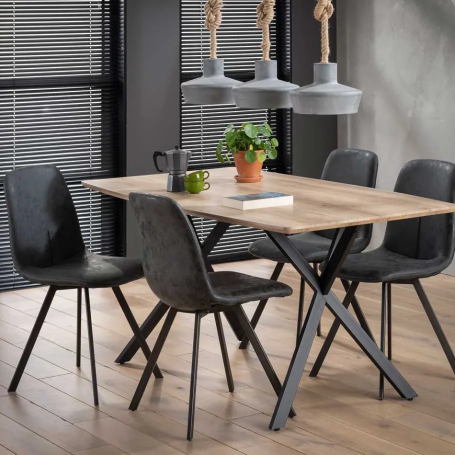 Clearance Wohnen Tisch Leonie mit Massivholzplatte