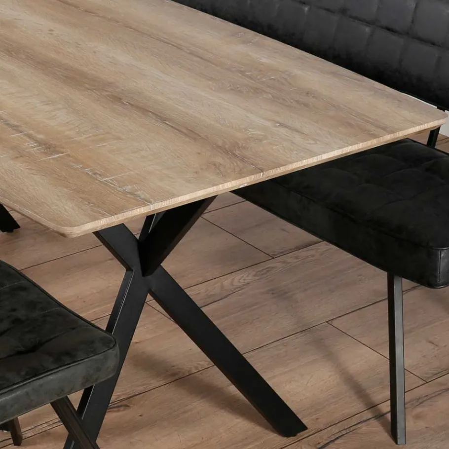 Clearance Wohnen Tisch Leonie mit Massivholzplatte