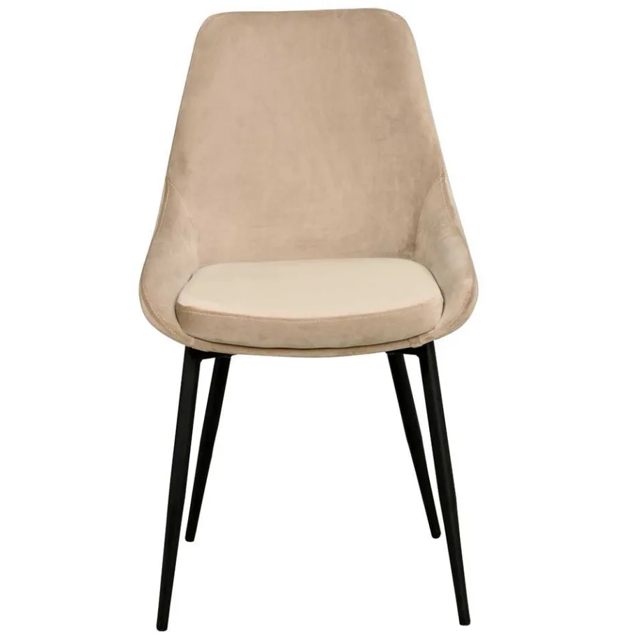 Best Wohnen Tischgruppe in Schwarz & Beige - Orgevia (siebenteilig)