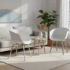 Outlet Wohnen Tischsessel mit Sitzschale - Eberly (2er Set)