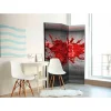 Online Wohnen 3-tlg Paravent Betonwand & rote Farbe - Zibao