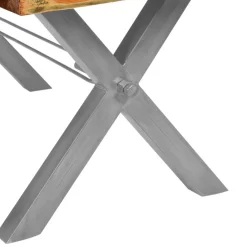 Online Wohnen Toller Shabby Chic Tisch aus Altholz Bunt - Teas