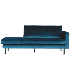 Hot Wohnen Tolles Retro Sofa Cumagon mit Samt in Blau