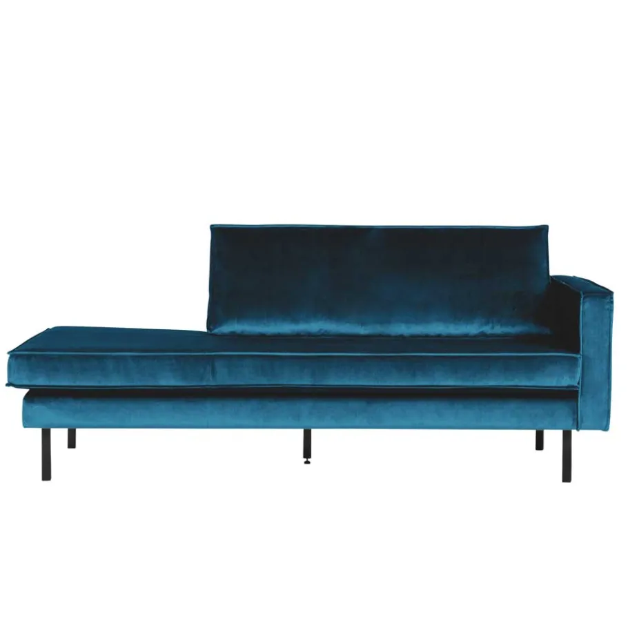 Hot Wohnen Tolles Retro Sofa Cumagon mit Samt in Blau