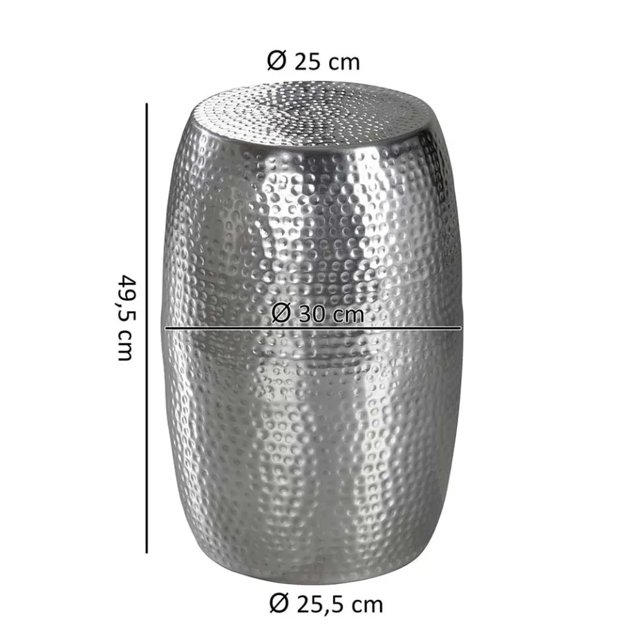 Best Wohnen Tonnen Design Beistelltisch aus Aluminium - Bahare